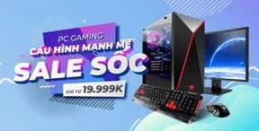 PC Gaming cấu hình mạnh mẽ Sale sốc