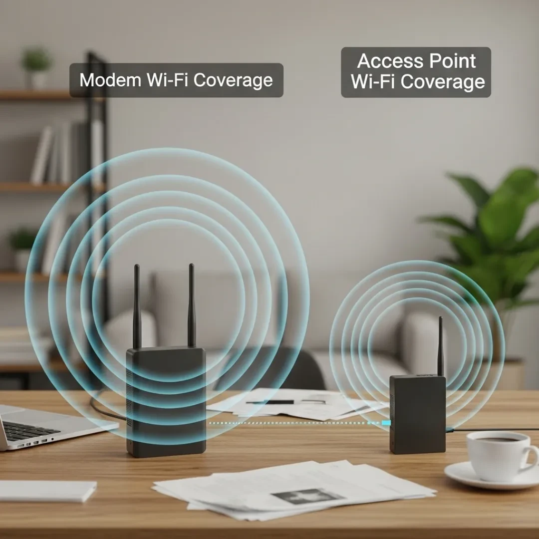 Dây cáp mạng và hạ tầng quyết định hiệu quả access point wifi