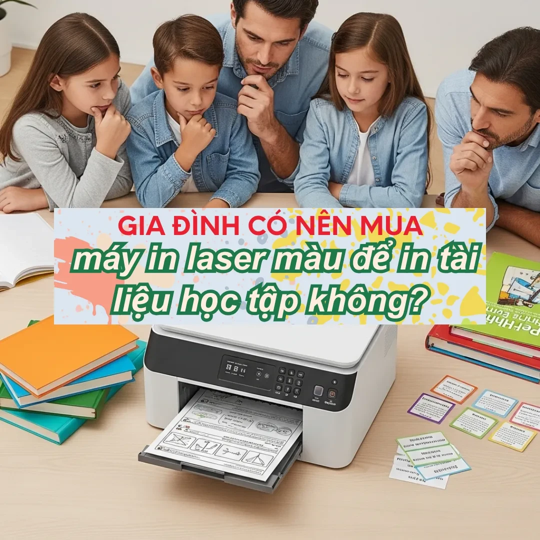 Máy in laser màu có thật sự hợp với không gian gia đình không?