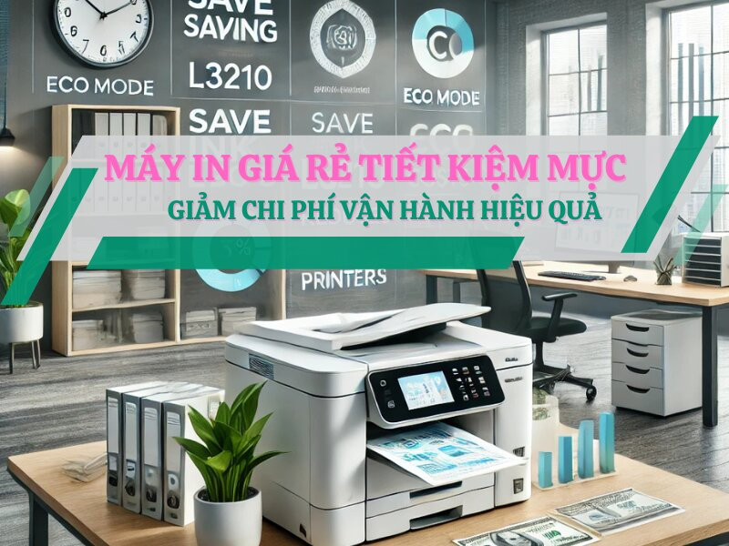 Máy in giá rẻ tiết kiệm mực, giảm chi phí vận hành hiệu quả