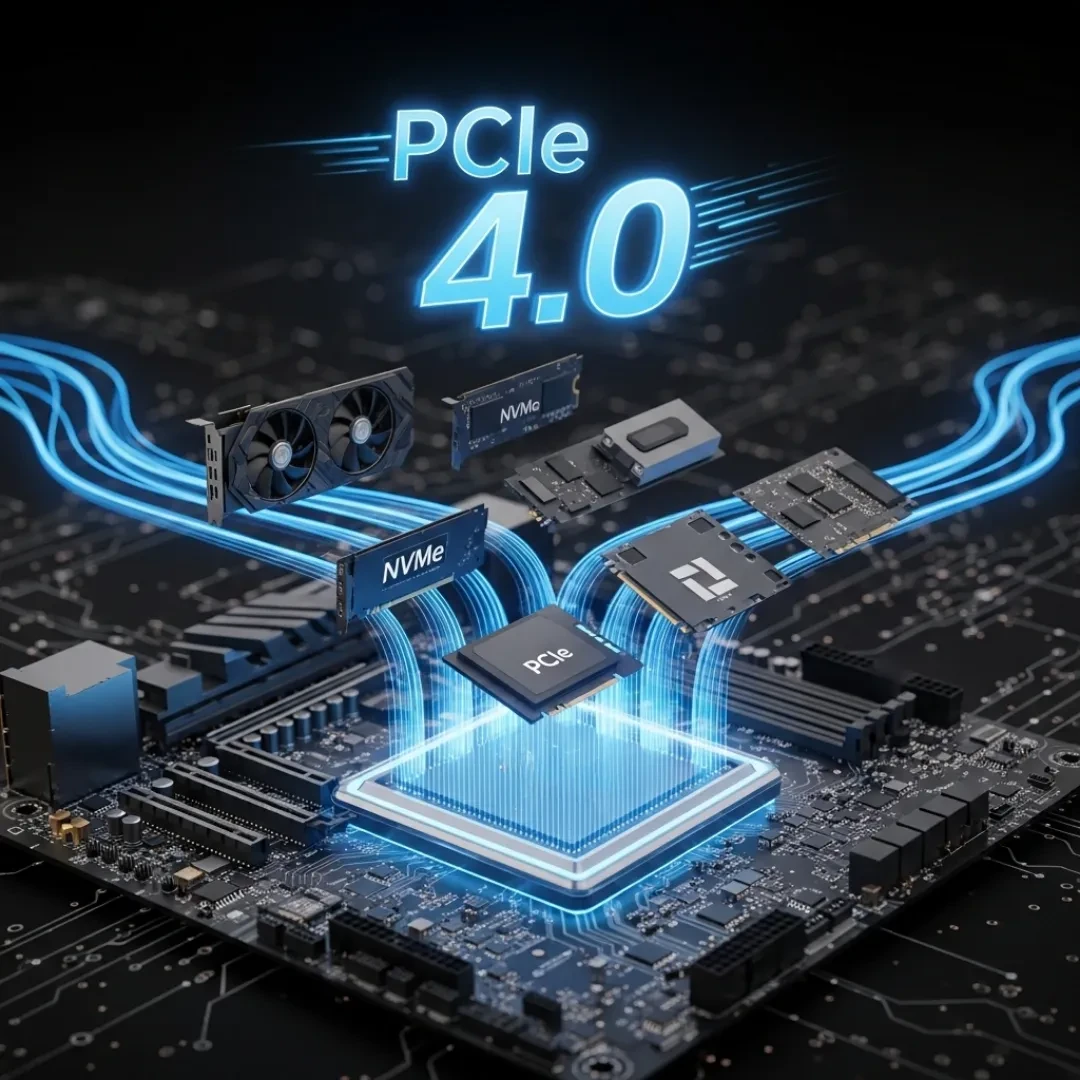 Tốc độ vượt trội của PCIe 4.0 trên bo mạch chủ mới