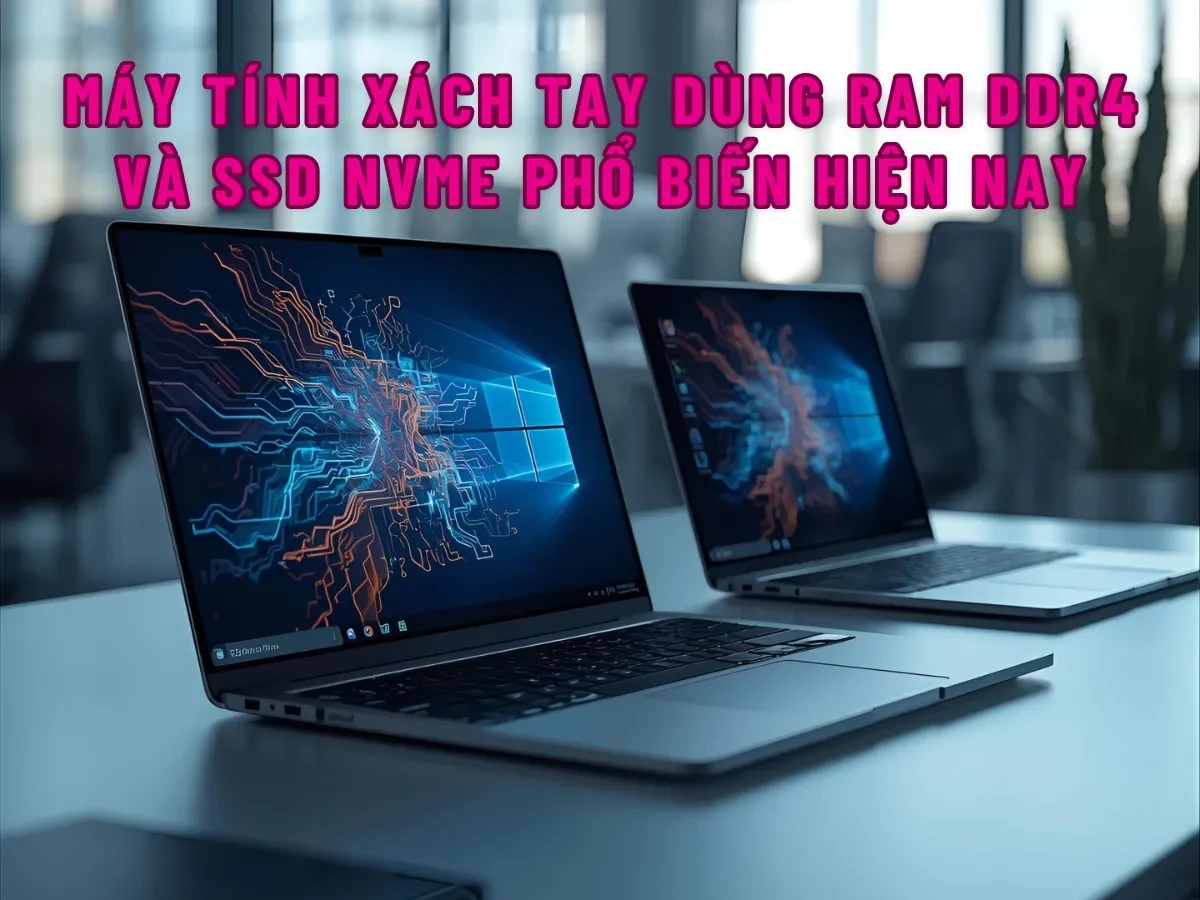 So sánh các dòng máy tính xách tay trang bị RAM DDR4 và SSD NVMe
