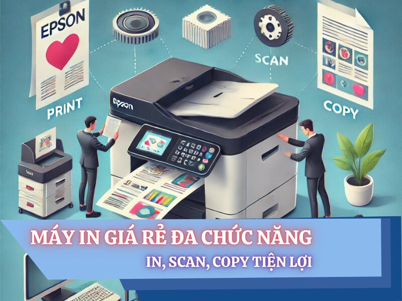 Máy in giá rẻ đa chức năng: in, scan, copy tiện lợi