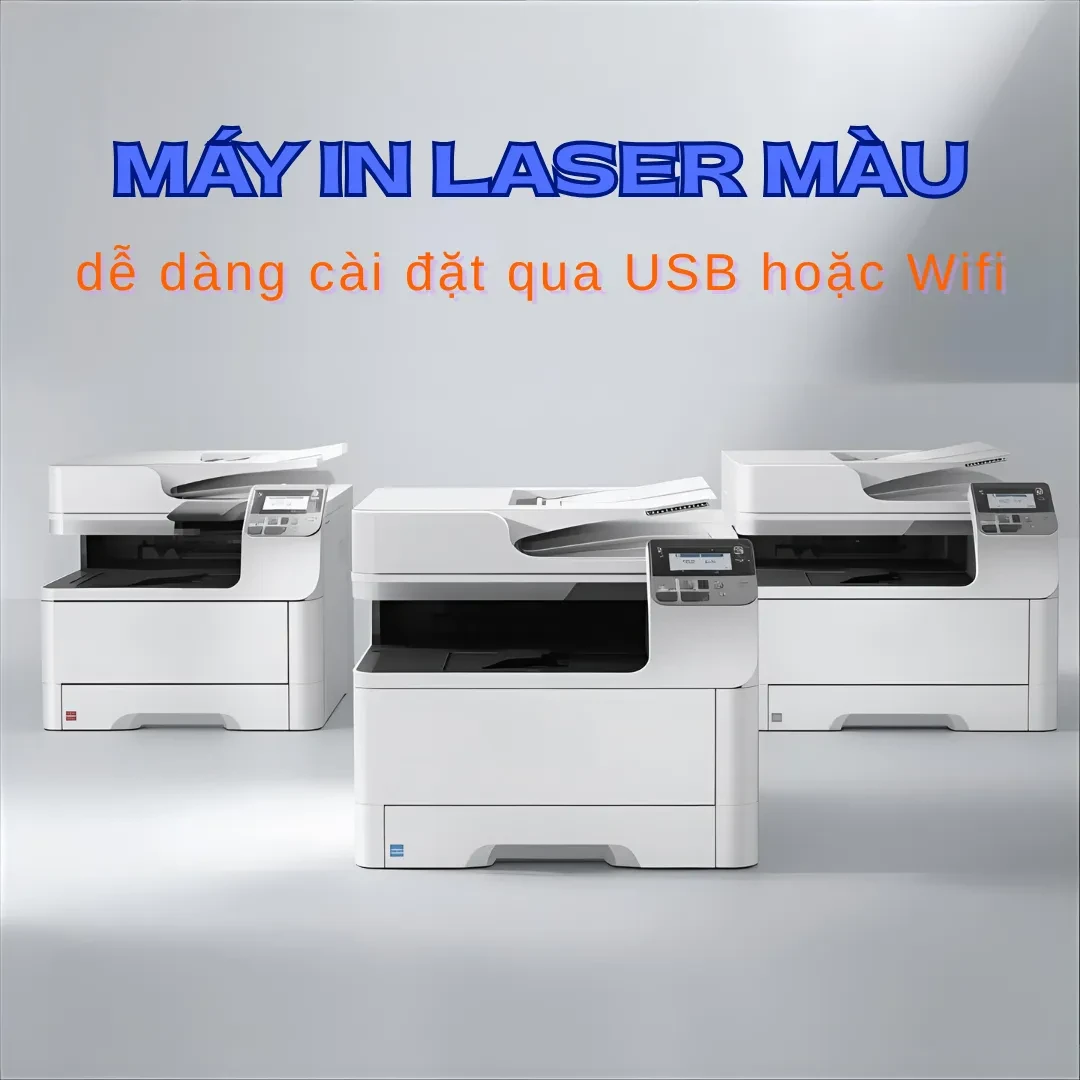 Cài đặt máy in laser màu qua USB đơn giản và dễ tiếp cận