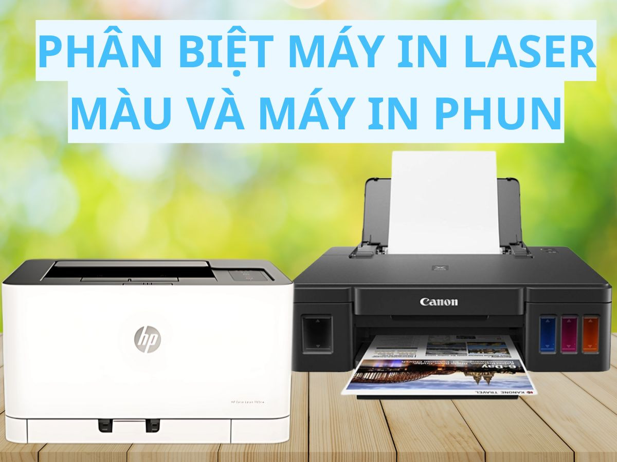 Cách phân biệt máy in laser màu và máy in phun màu