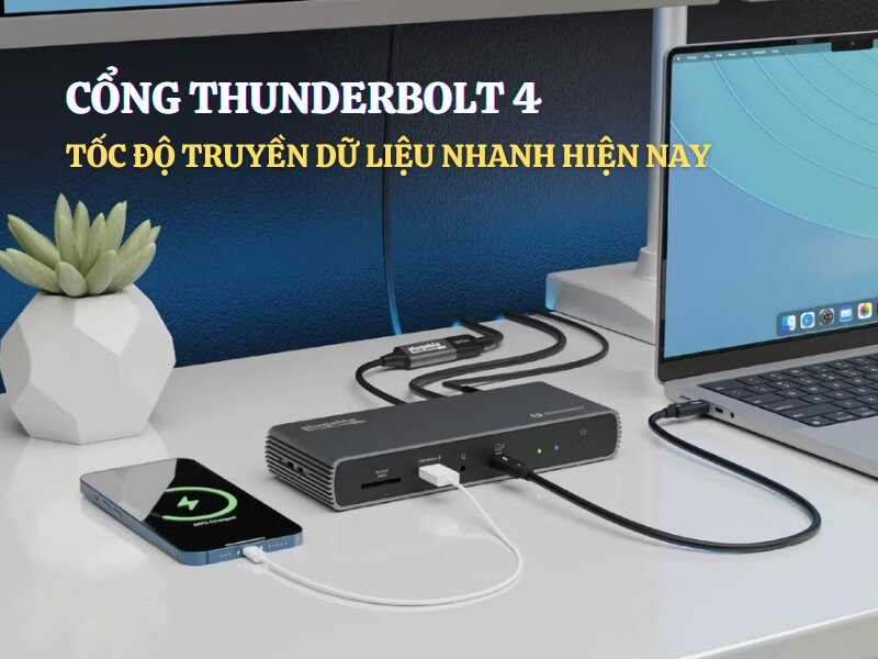 Cổng Thunderbolt 4: Tốc độ truyền dữ liệu nhanh hiện nay