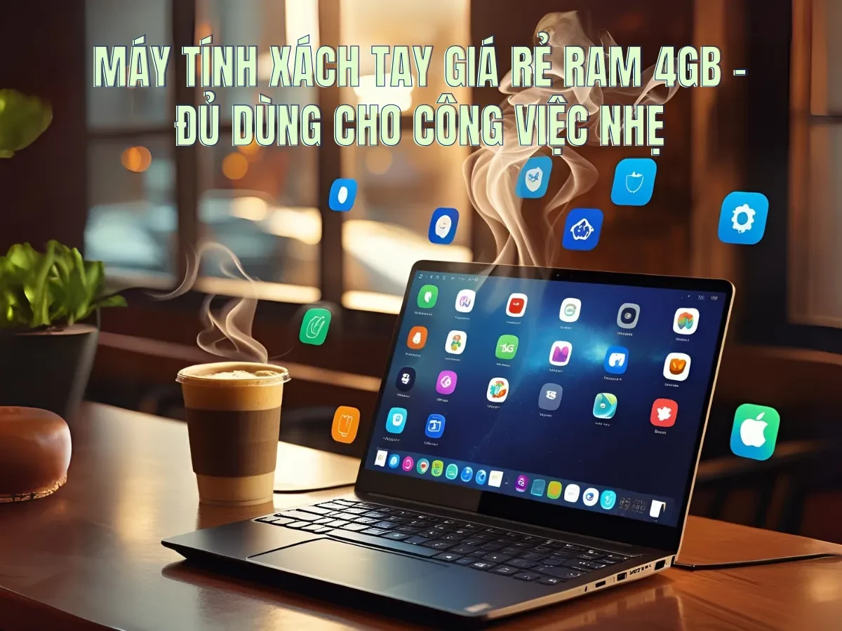 Ai phù hợp sử dụng máy tính xách tay RAM 4GB?