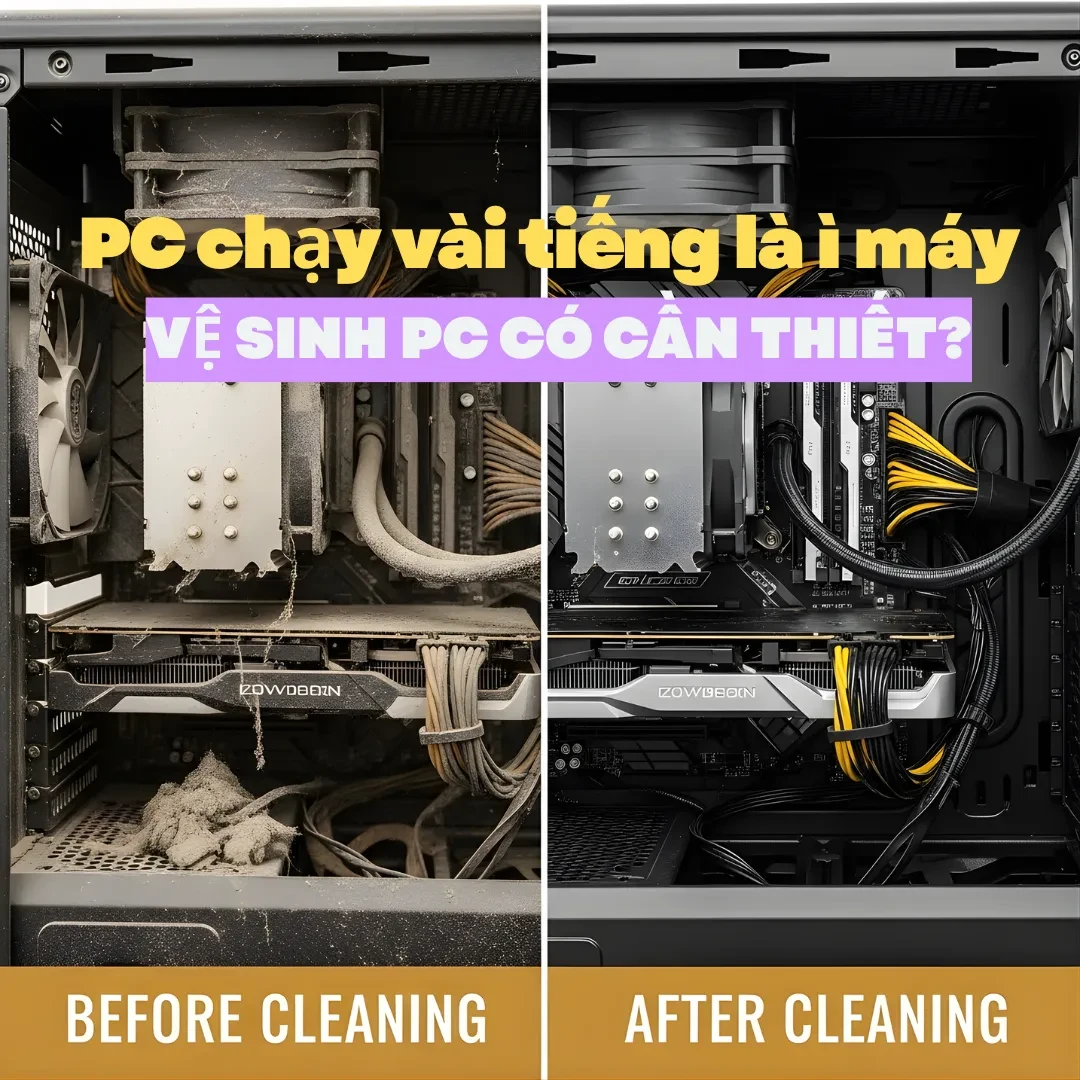 Vệ sinh PC có thật sự cần thiết với máy bộ văn phòng