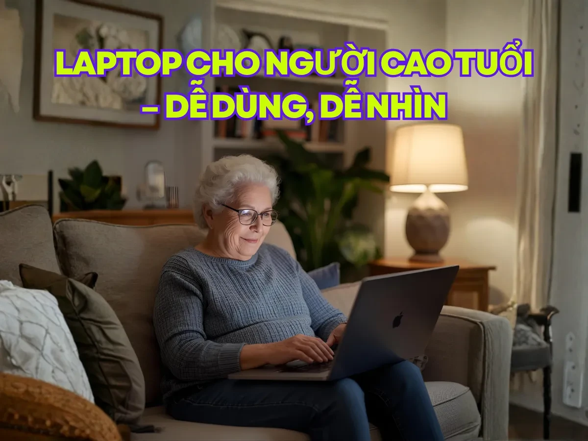 Gợi ý các dòng laptop thân thiện với người lớn tuổi