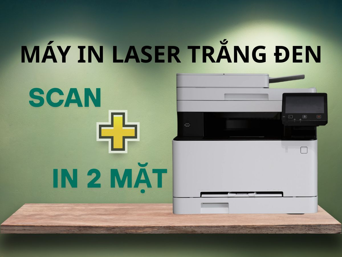 Máy in laser trắng đen in 2 mặt và scan tài liệu cùng lúc
