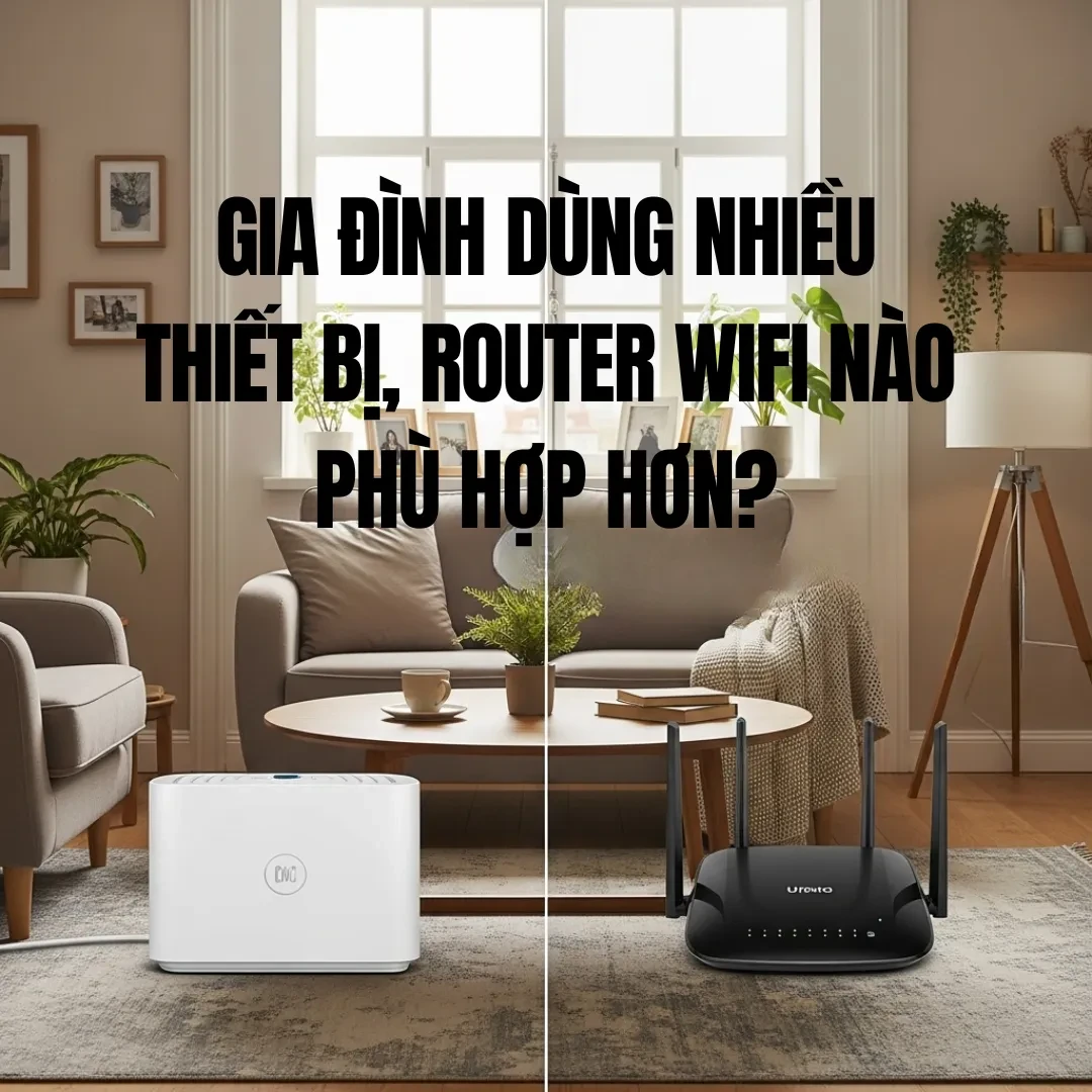 Cục Router Wifi phù hợp cho gia đình nhiều thiết bị
