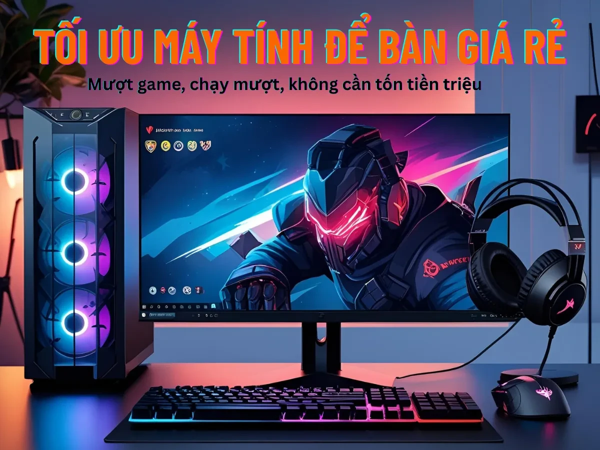 Tối ưu máy tính để bàn giá rẻ – Mượt game, chạy mượt, không cần tốn tiền triệu