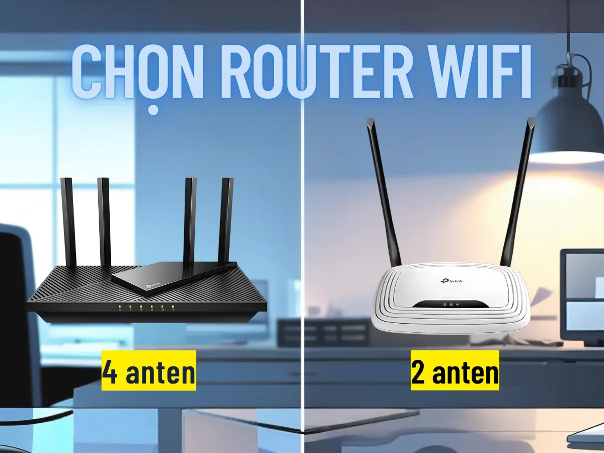 Router Wifi 2 ăng-ten vs 4 ăng-ten: Cái nào tốt hơn?