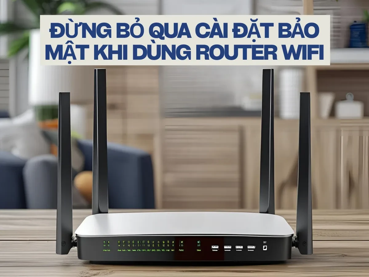 Đừng bỏ qua cài đặt bảo mật khi dùng Router Wifi