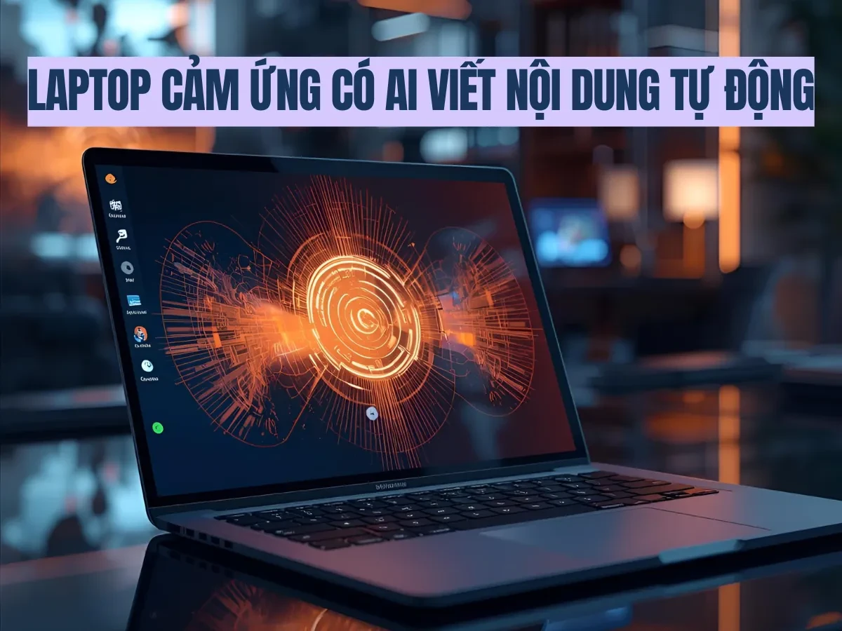 Laptop cảm ứng có AI viết nội dung tự động