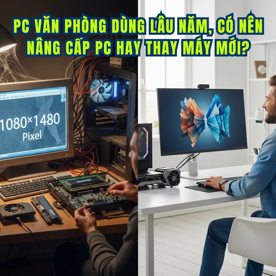 PC văn phòng dùng lâu năm, có nên nâng cấp PC hay thay máy mới?