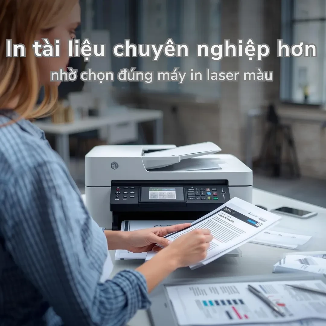 In tài liệu chuyên nghiệp hơn nhờ chọn đúng máy in Laser màu