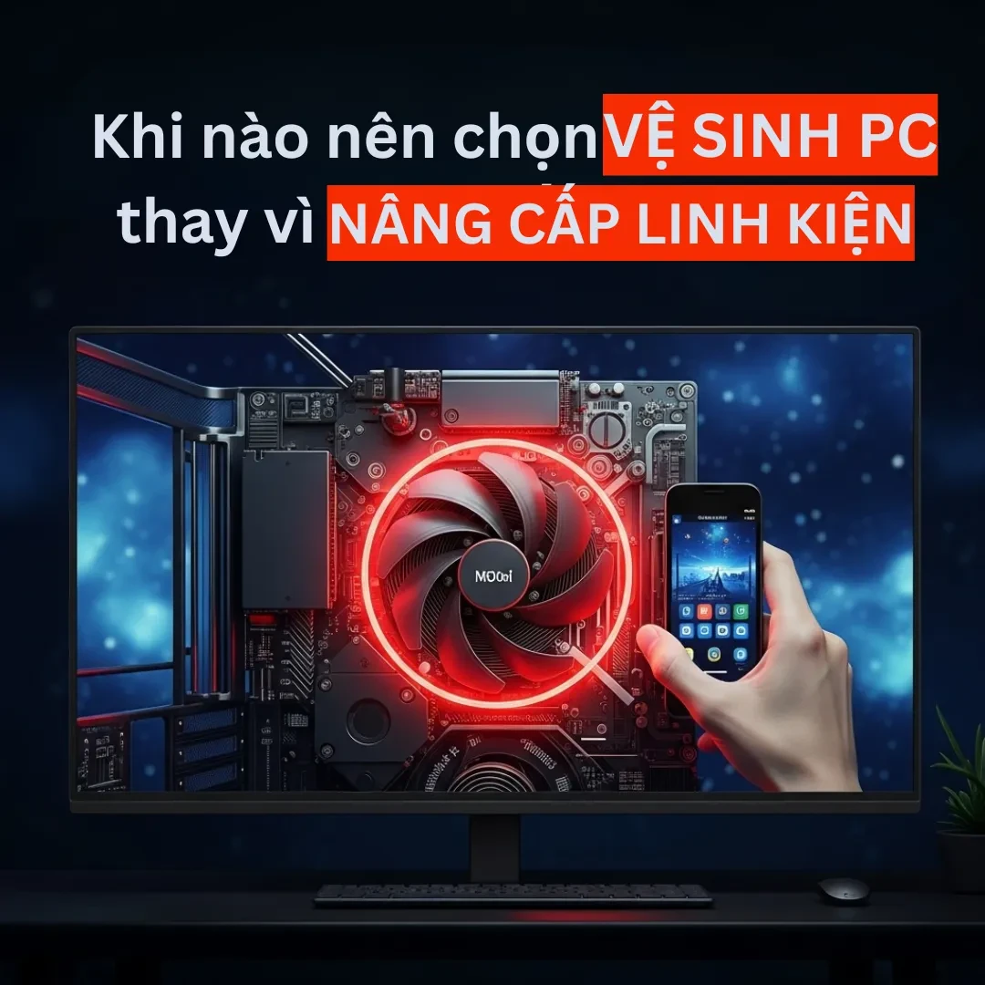 Khi nào nên chọn vệ sinh PC thay vì nâng cấp linh kiện?