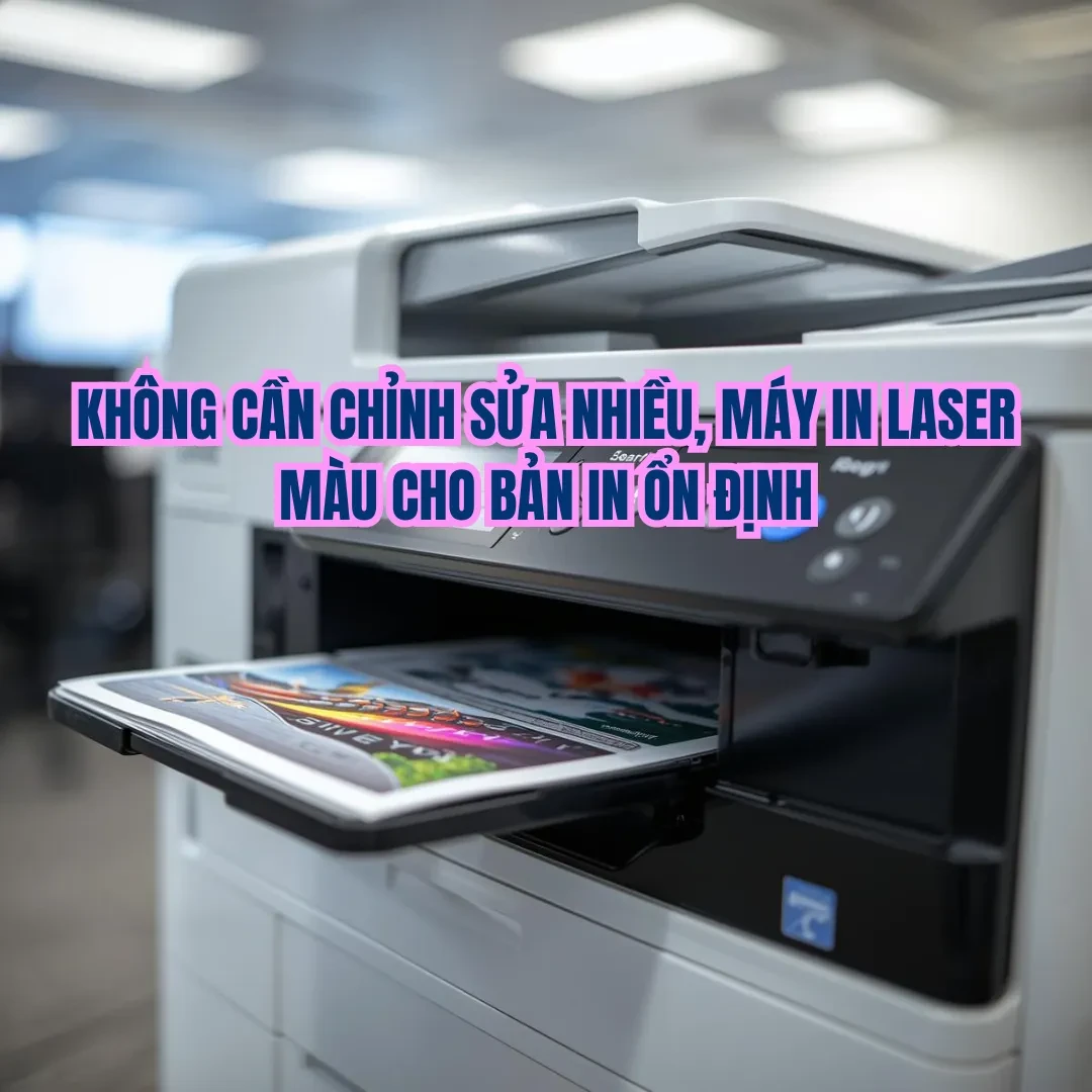 Không cần chỉnh sửa nhiều, máy in laser màu cho bản in ổn định