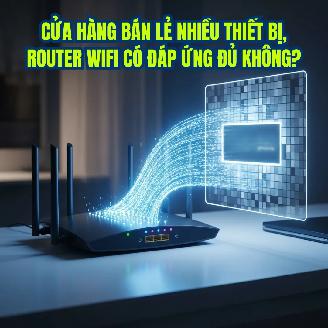 Cửa hàng bán lẻ nhiều thiết bị, Router Wifi có đáp ứng đủ?