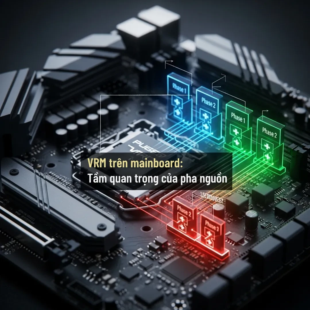 VRM trên mainboard: Tầm quan trọng của pha nguồn