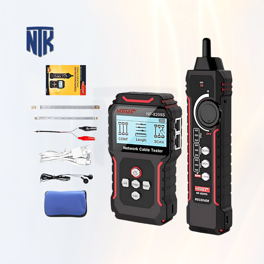 Máy kiểm tra và theo dõi cáp mạng Noyafa NF-8209S | Porbe/Crimp/PoE/chống nhiễu