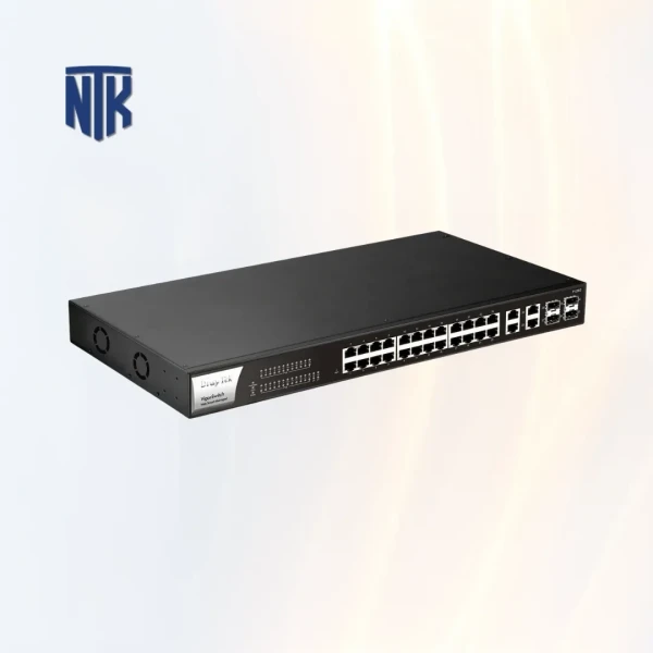 Switch PoE 24 Port DrayTek VigorSwitch P1282 | 4x Port SFP | 56Gbps | 400W