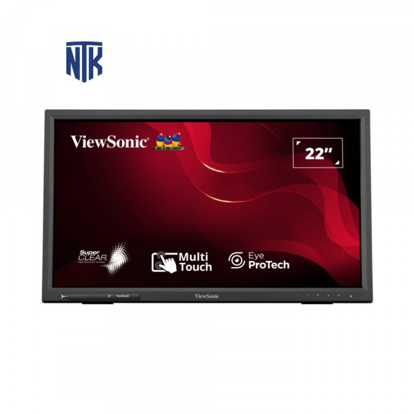 Màn hình cảm ứng 22 inch Viewsonic TD2223-2 | 10 điểm IR / 7H | VA / Full HD 1080p / 75Hz | 250 cd/m² / 178° | HDMI, DVI-D, VGA, USB, Audio