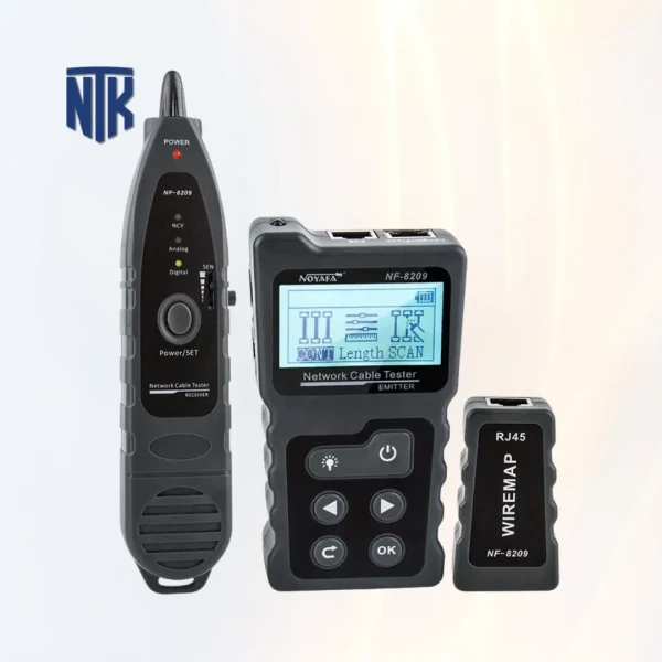 Bộ Test dây mạng Noyafa NF-8209 | Dò tín hiệu · Test tình trạng dây · Đo chiều dài dây · Kiểm tra PoE · Port Flash · Dò điện áp