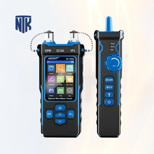 Máy đo cáp quang Noyafa NF-8508 | Lập bản đồ dây | Kiểm tra PoE | Đo chiều dài cáp | VFL | NCV