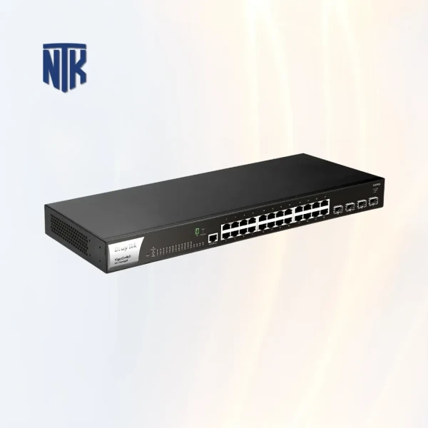 Switch 24 Port DrayTek VigorSwitch G2282x | 4 Port SFP + 1 Console | 128 Gbps | 12 Mbit