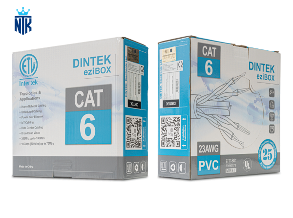 Cáp mạng Dintek CAT.6 FTP, 4 pair, 23AWG (1107-04011)