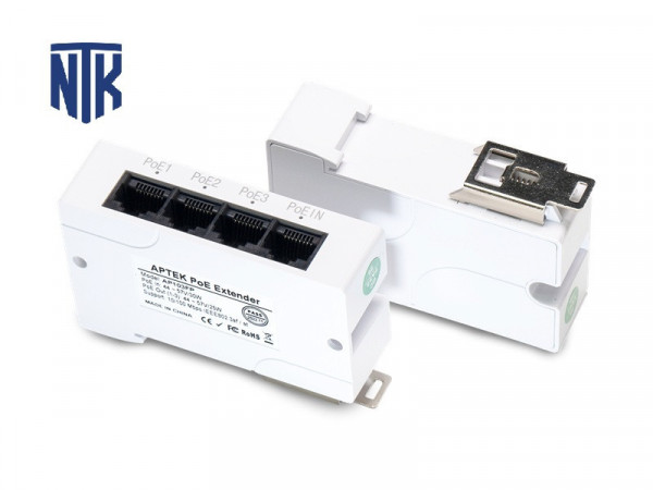 Switch PoE Extender 3 Port Aptek AP103FP | 1Gbps | 24W | 100 mét