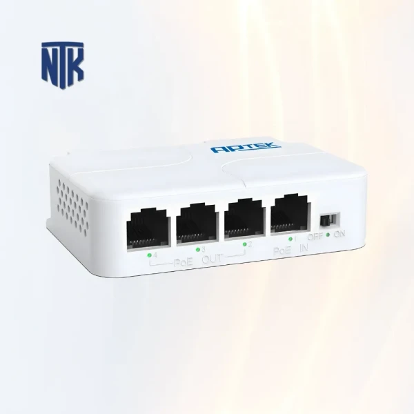Switch PoE Extender 3 Port Aptek AP103FP | 1Gbps | 24W | 100 mét