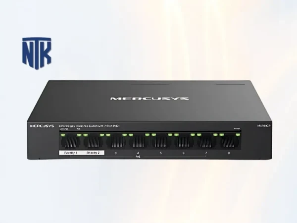 Switch PoE Mercusys MS110CP | 8x PoE + 2x Uplink | 30W/65W | 250m