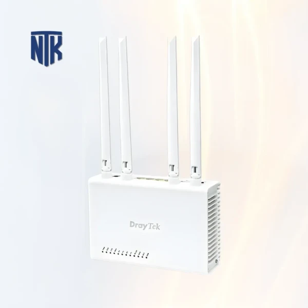 Router WiFi 6 DrayTek Vigor1100AX | 2402Mbps/5GHz · 574Mbps/2.4GHz | GPON 2.5 Gbps · VPN · Firewall · WiFi Marketing · SC/APC · WPA3