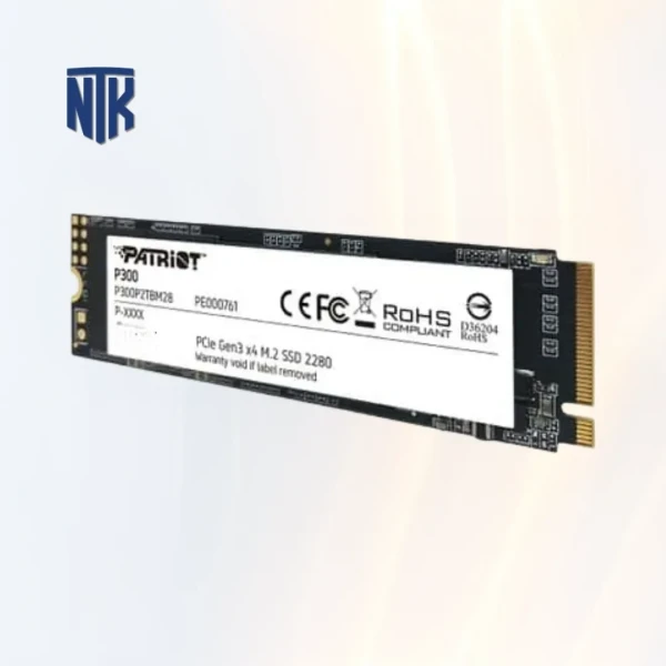 SSD NVMe 512GB Patriot P300P512GM28 | M.2-2280 Gen3 x4 | Đọc: 1,700MB/s + Ghi: 1,200MB/s
