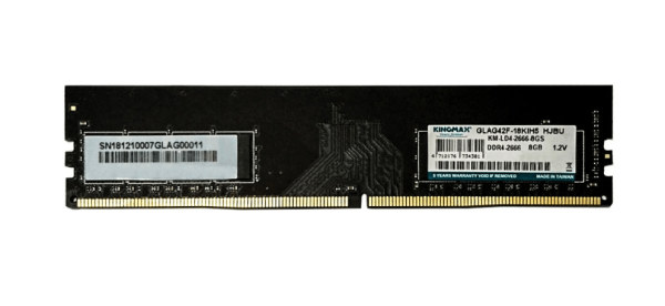 Ram DDR4 Kingmax 8GB - Dung lượng: 1 x 8GB - Thế hệ: DDR4 - Bus: 2666MHz RAM desktop KINGMAX (1x8GB) DDR4 2666MHz