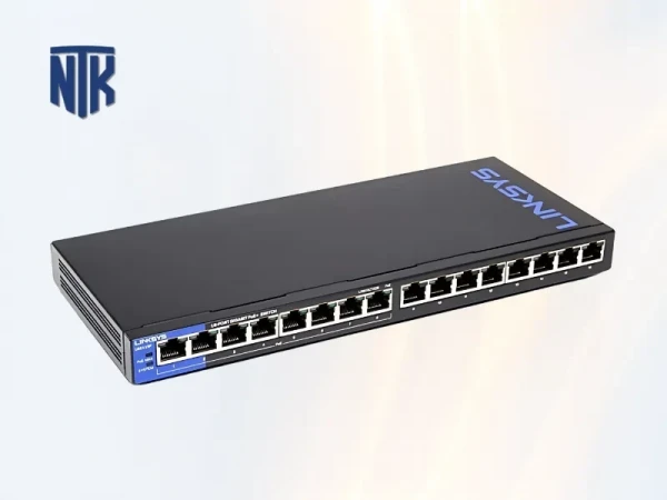 Switch PoE 16 Port Linksys LGS116P | 1000Mbps | Vỏ Thép