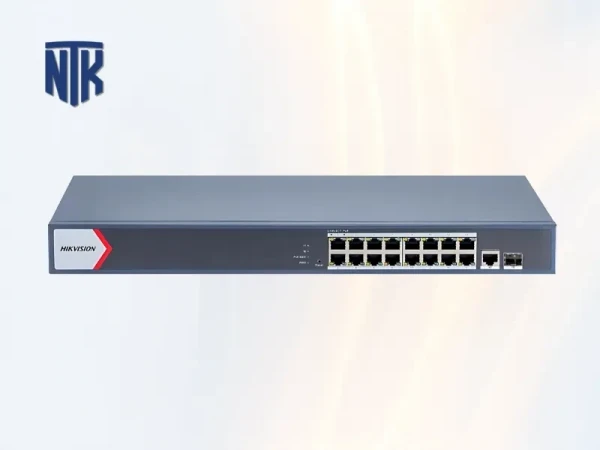 Switch Hikvision DS-3E1518P-EI/M | 16 port PoE | 1000Mbps