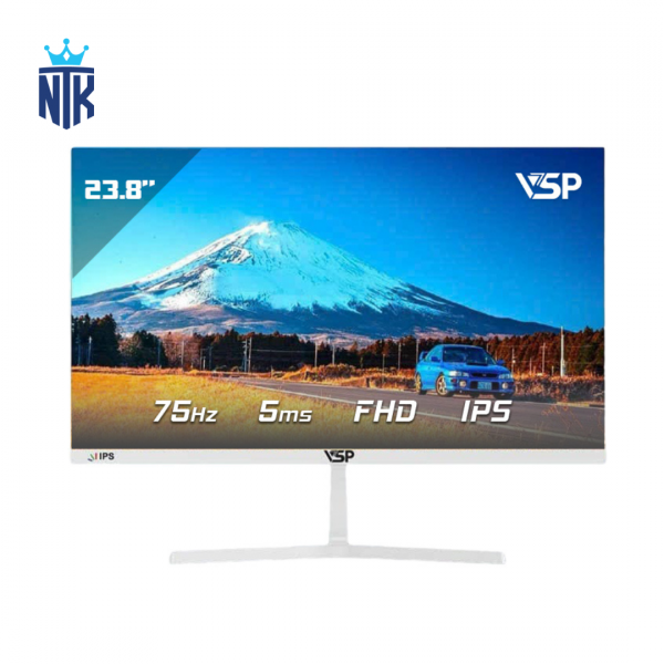 Màn hình VSP V2407S - Trắng - 23.8 inch - Full HD, IPS, 75Hz, 5ms, phẳng