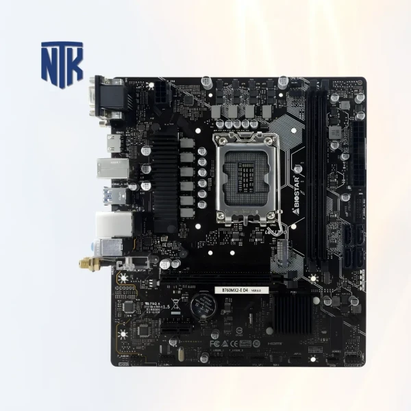 Mainboard Biostar B760MX2-E D4 | LGA1700 · 2x DDR4 · M.2 PCIe 4.0 | LAN 2.5Gbps · 7.1 Audio · USB 3.2 Gen1 | HDMI · VGA/DVI | Micro-ATX