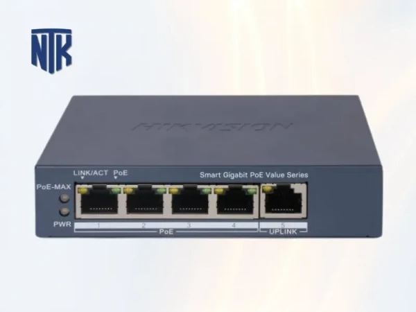 Smart switch HIKVISION DS-3E1505P-EI/M | 4-port PoE Gigabit