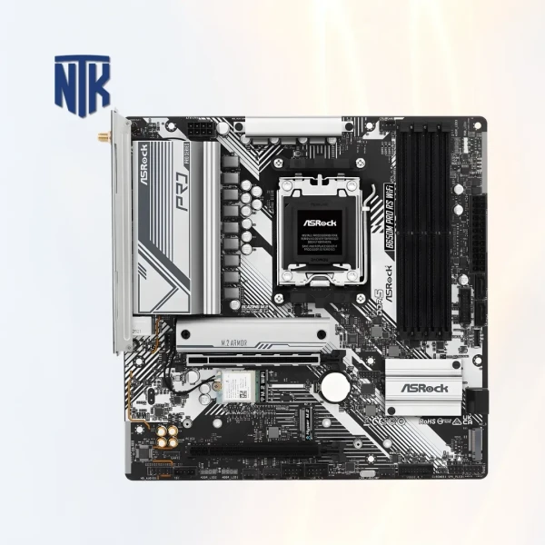 Mainboard Asrock B650M Pro RS Wifi DDR5 | AM5 · 4 x DDR5 · M.2 PCIe Gen5x4 | HDMI 2.1 · DisplayPort 1.4 | WiFi 6E · Bluetooth 5.2 · 2.5GbE LAN · USB 3.2 Gen2 | Micro ATX