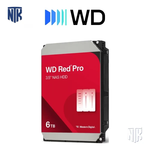 Ổ cứng NAS HDD 6TB WD Red Pro WD6005FFBX | SATA 3 (6Gb/s) · 3.5 inch · 7200 RPM · 256 MB Cache · Speed 238 MB/s · 300TB/năm