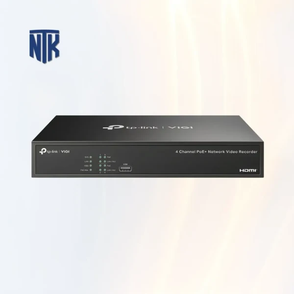 Đầu Ghi Hình Mạng VIGI 4 Kênh PoE + TP-Link VIGI NVR1004H-4P | HDMI 4K & 16MP