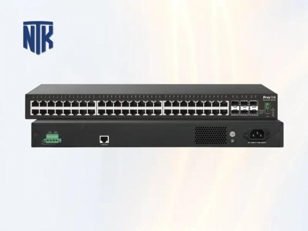 Switch 48 Port Draytek VigorSwitch G2542x |  6x SFP+ 10Gbps / 1x Console RJ45 | Layer 3/ONVIF/QoS | Vỏ Thép