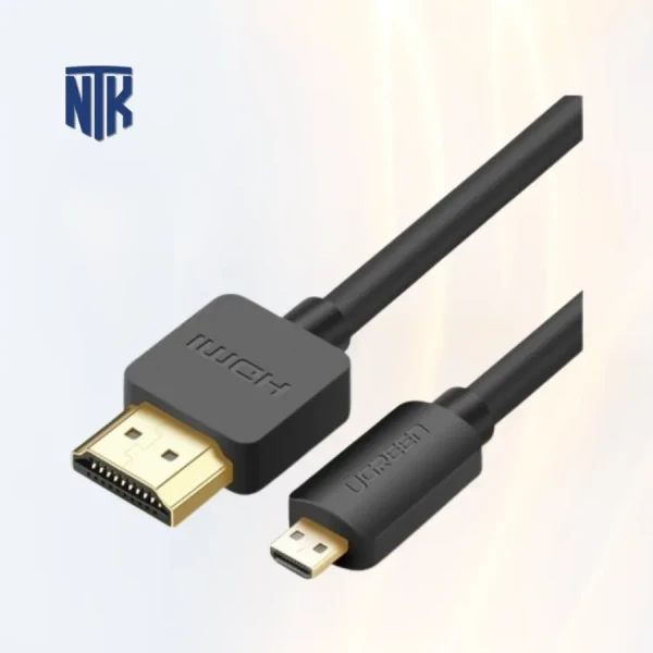 Cáp dữ liệu micro HDMI sang HDMI 1.4 Ugreen (30148) | dài 1m