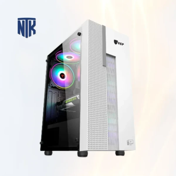 Vỏ Case Máy Tính VSP Esport gaming KB09 (Trắng)