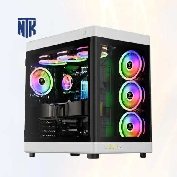 Vỏ Case Gamdias Neso P1 BW Đen Trắng | EATX/ATX/Micro-ATX/Mini-ITX | Kính cường lực